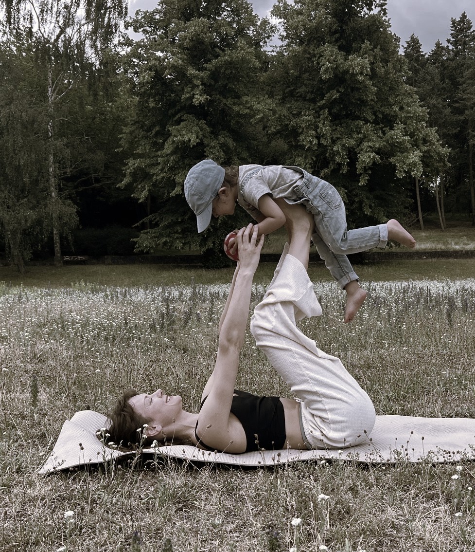 Woman doing Pilates fusion